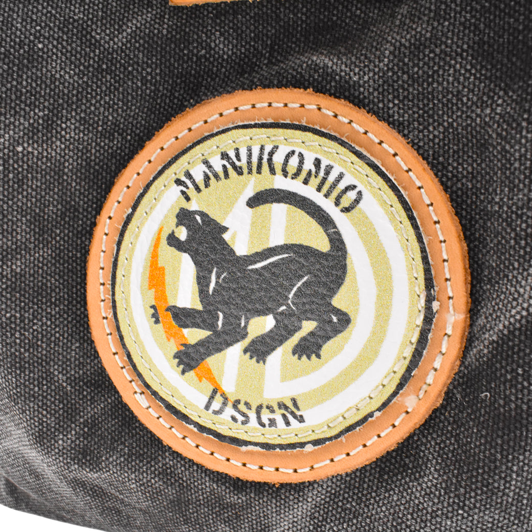 [MANIKOMIO DSGN] ICON PATCH / HERITAGE OLONA COTTON OFF WHITE/BLACK