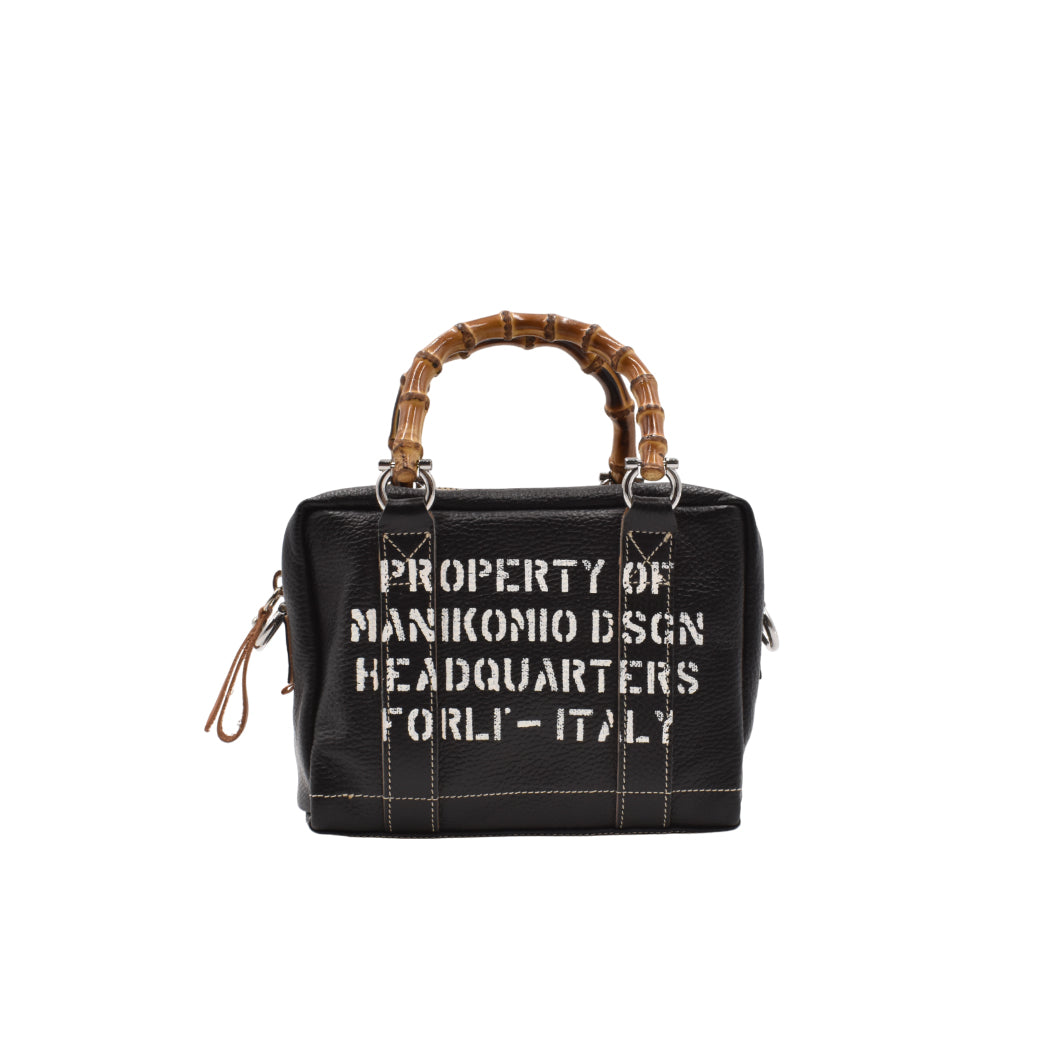 【MANIKOMIO DSGN】MARTY / BAMBOO LEATHER BLACK