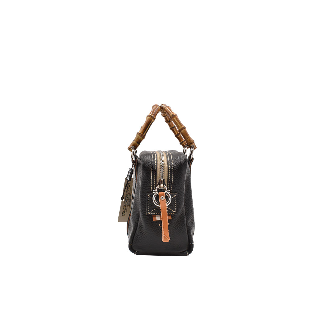 【MANIKOMIO DSGN】MARTY / BAMBOO LEATHER BLACK
