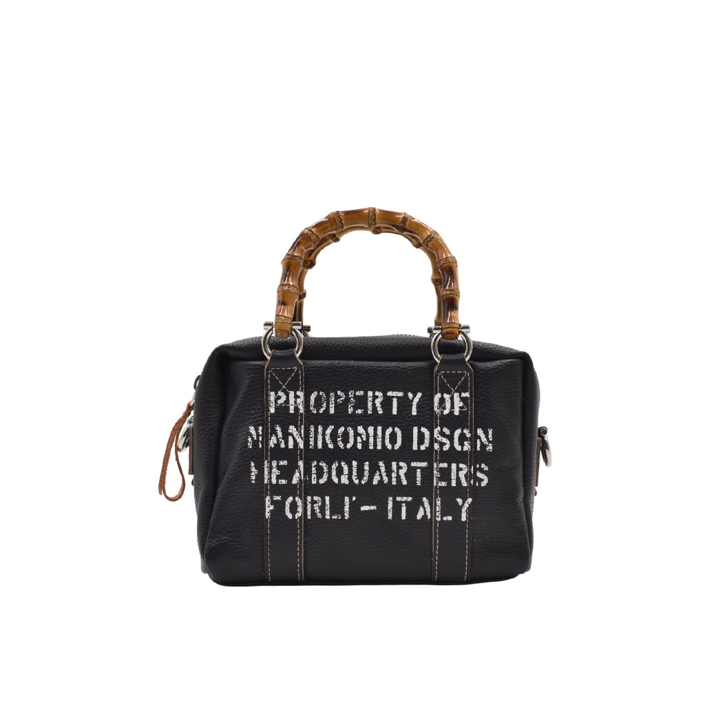 [MANIKOMIO DSGN] MARTY / BAMBOO LEATHER NAVY BLUE