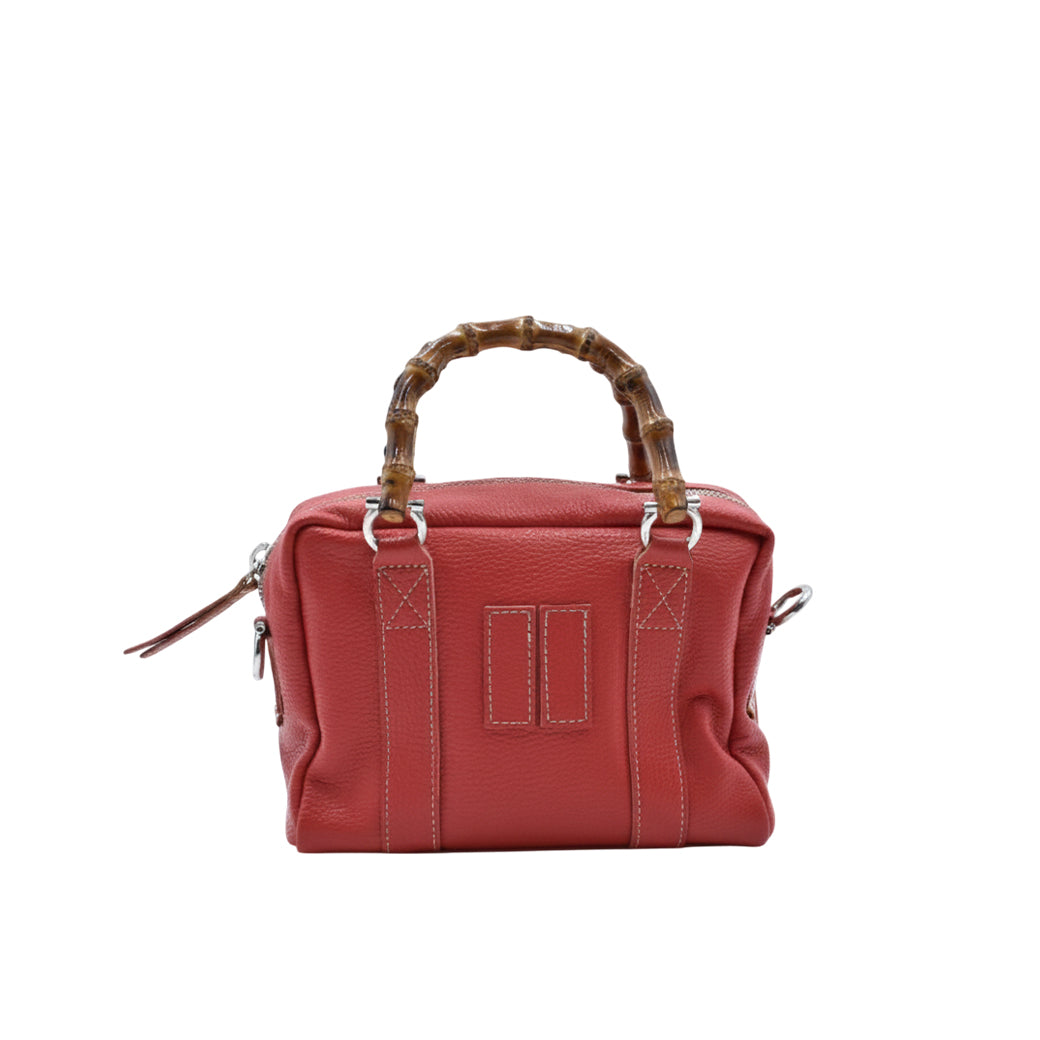【MANIKOMIO DSGN】MARTY / BAMBOO LEATHER RED
