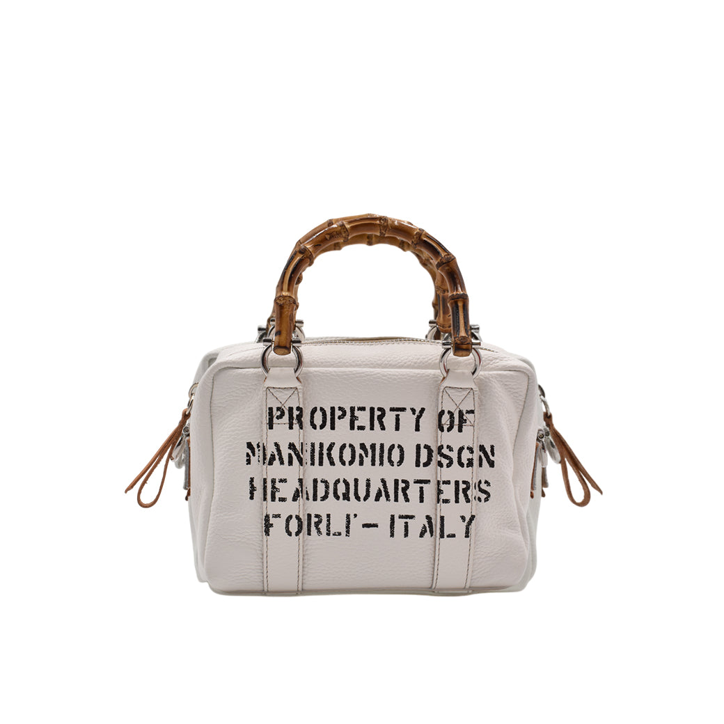 【MANIKOMIO DSGN】MARTY / BAMBOO LEATHER WHITE