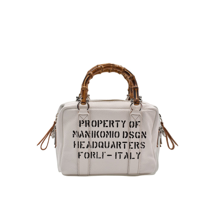 【MANIKOMIO DSGN】MARTY / BAMBOO LEATHER WHITE
