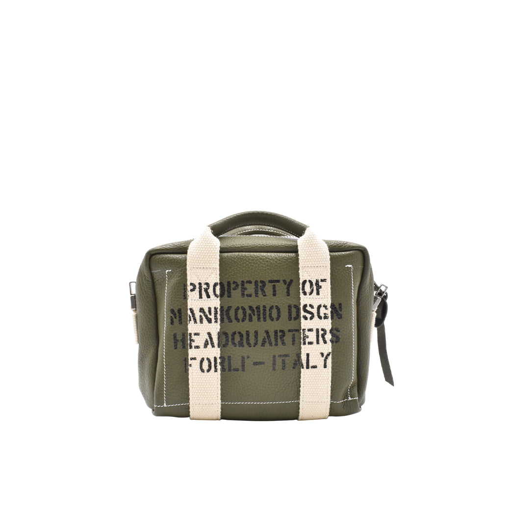 [MANIKOMIO DSGN] MARTY/ GENUINE LEATHER MILITARY GREEN