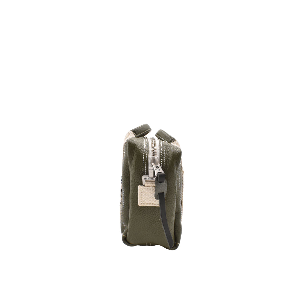 [MANIKOMIO DSGN] MARTY/ GENUINE LEATHER MILITARY GREEN