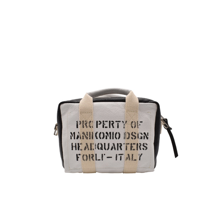 [MANIKOMIO DSGN] MARTY/ GENUINE LEATHER WHITE/BLACK