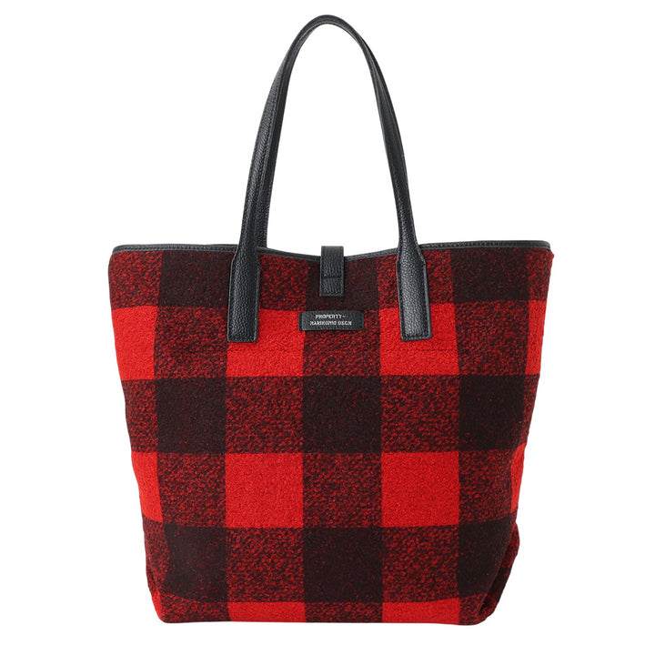 【MANIKOMIO DSGN】SHOPPING MIA / BUFFALO CHECK RED/BLACK