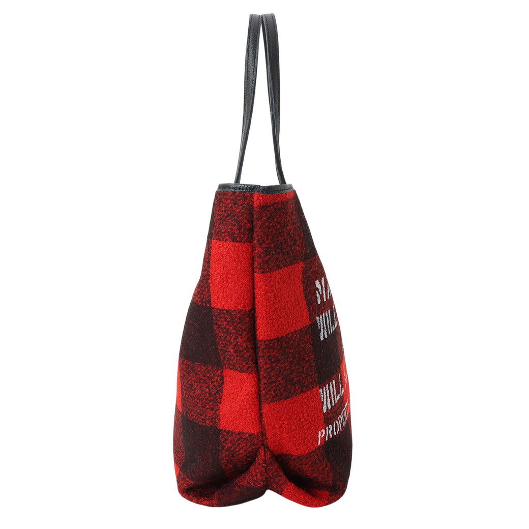 【MANIKOMIO DSGN】SHOPPING MIA / BUFFALO CHECK RED/BLACK