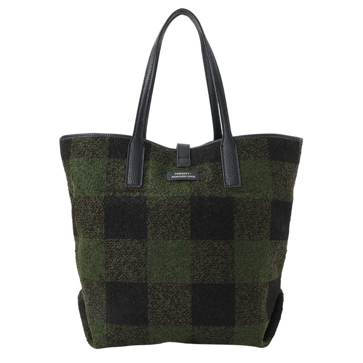 【MANIKOMIO DSGN】SHOPPING MIA / BUFFALO CHECK MILITARY/BLACK
