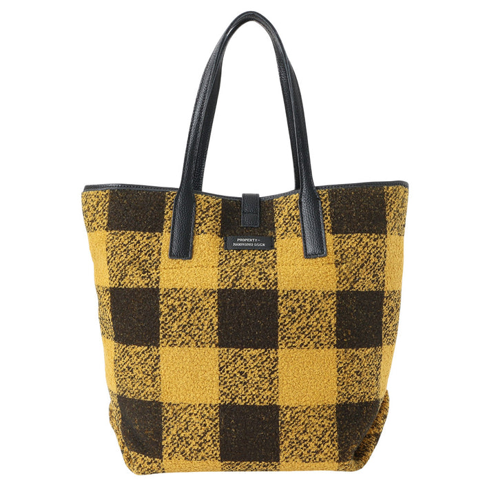【MANIKOMIO DSGN】SHOPPING MIA / BUFFALO CHECK MUSTARD/BLACK
