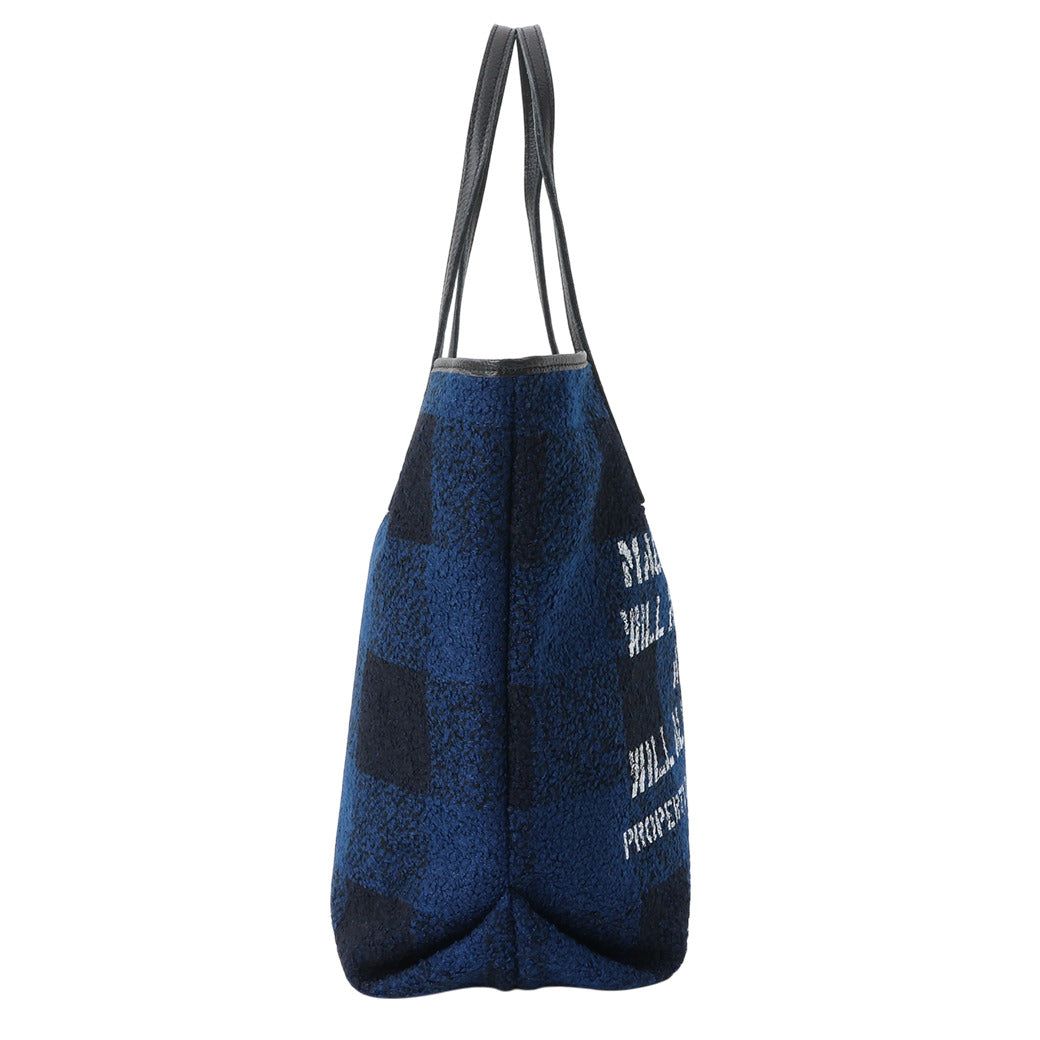 【MANIKOMIO DSGN】SHOPPING MIA / BUFFALO CHECK NAVY/BLACK