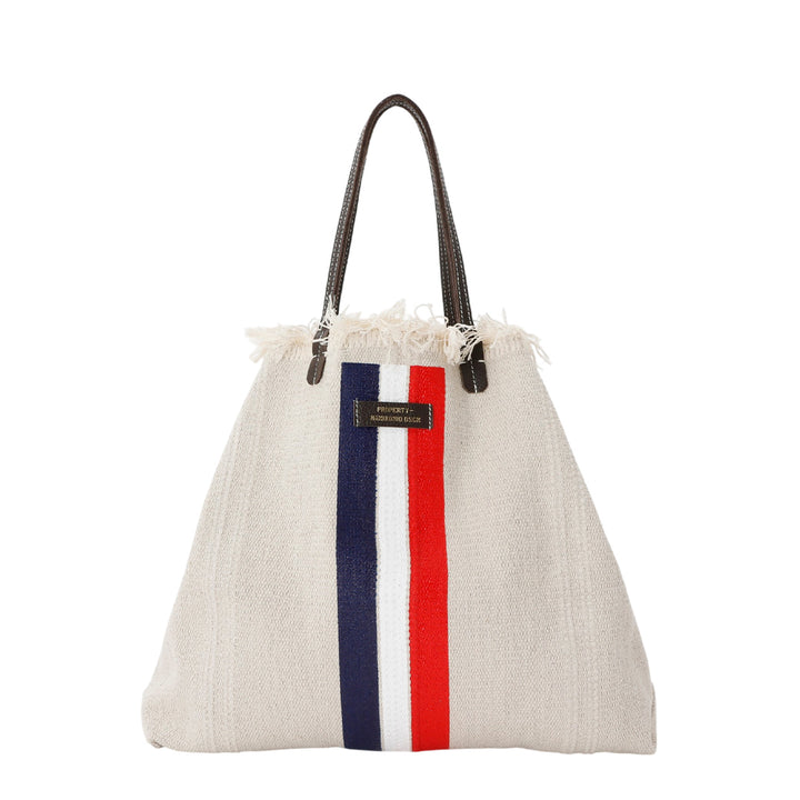 【MANIKOMIO DSGN】 SHOPPING  / COTTON STRIPE  MC QUEEN