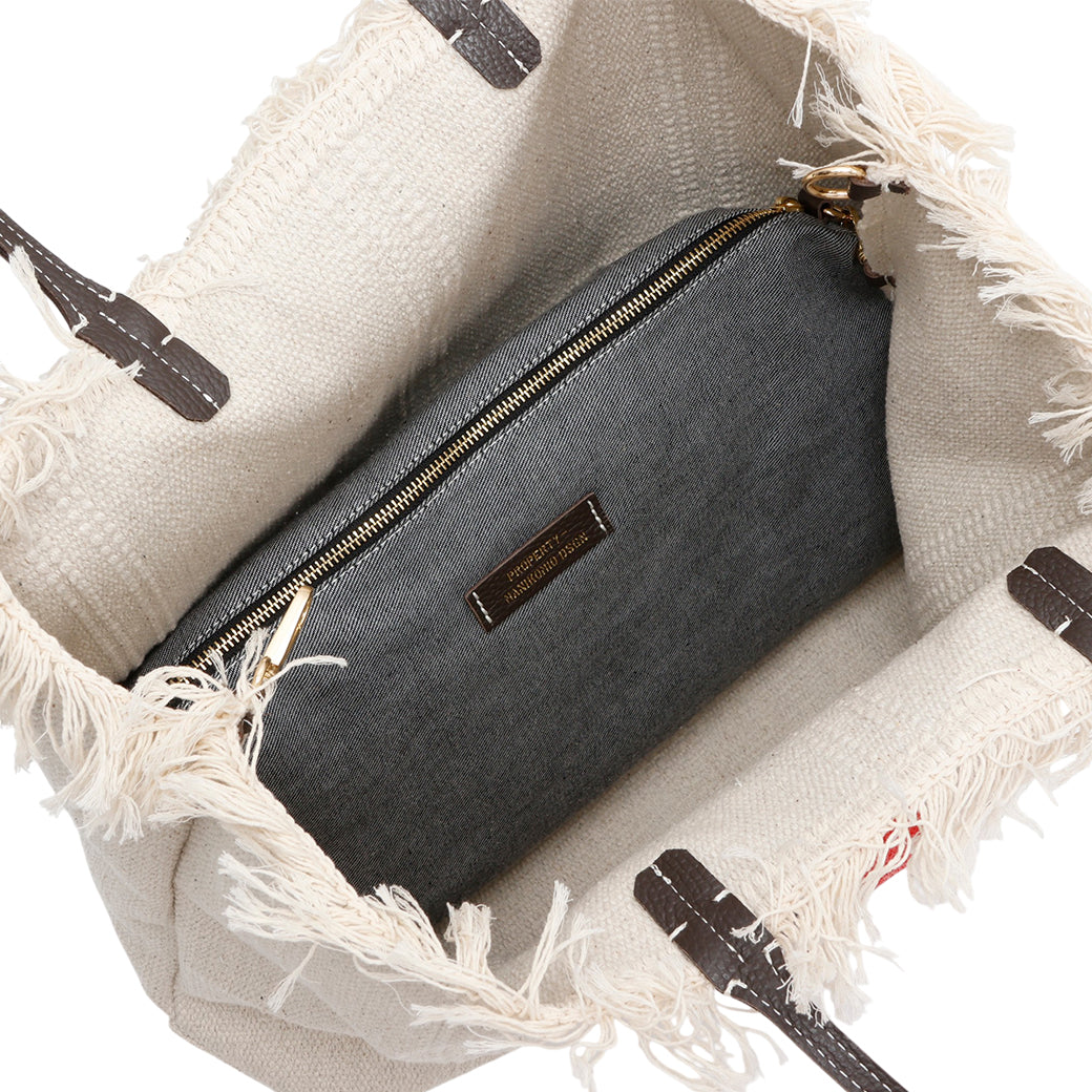 【MANIKOMIO DSGN】 SHOPPING  / COTTON STRIPE  MC QUEEN