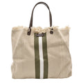 【MANIKOMIO DSGN】SHOPPING  / COTTON STRIPE  MILITARY