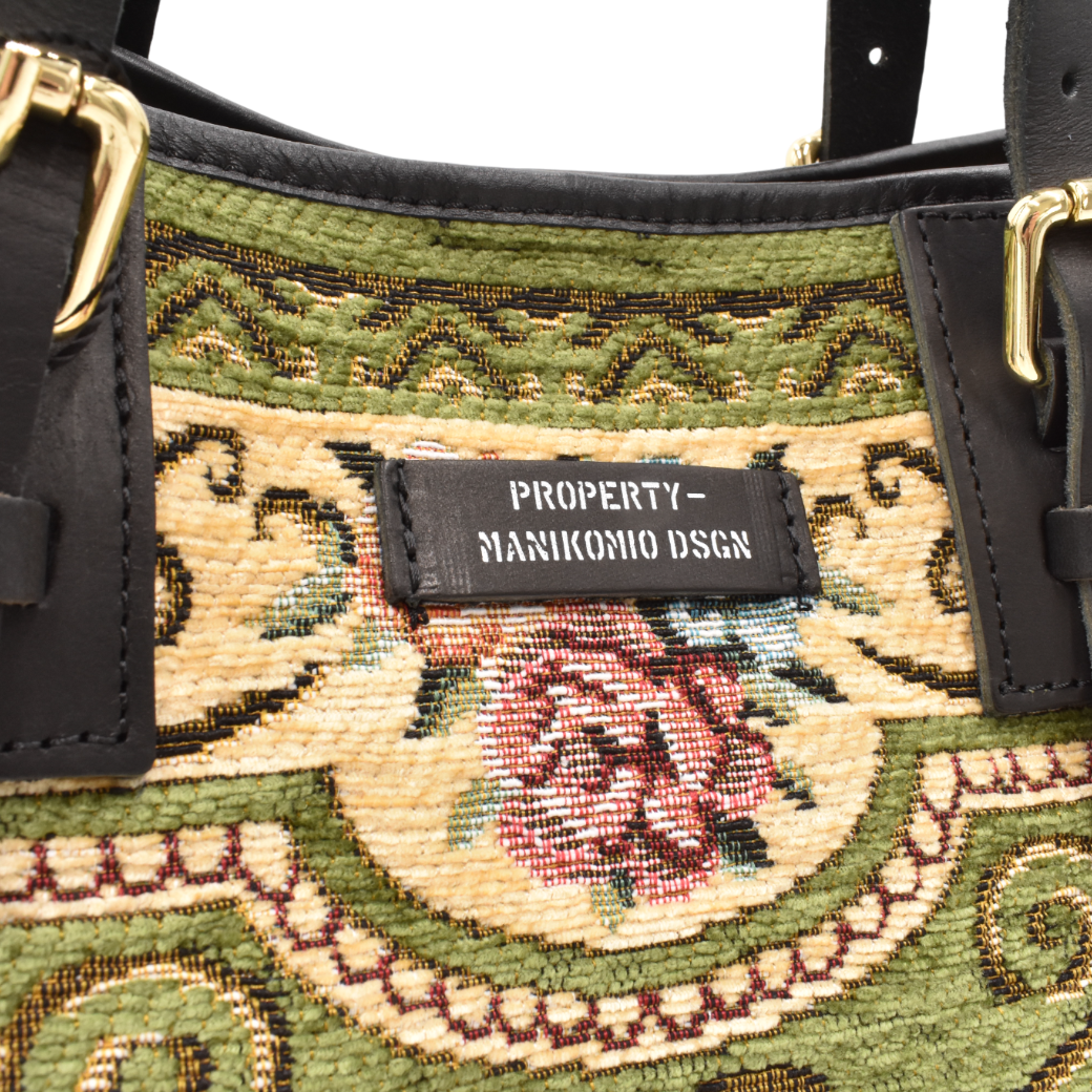 【MANIKOMIO DSGN】 SHOPPING RUG / CINIGLIA  VERDE