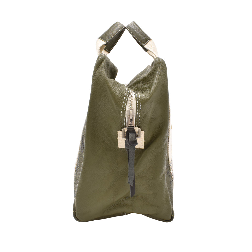 [MANIKOMIO DSGN]TT/ GENUINE LEATHER MILITARY GREEN