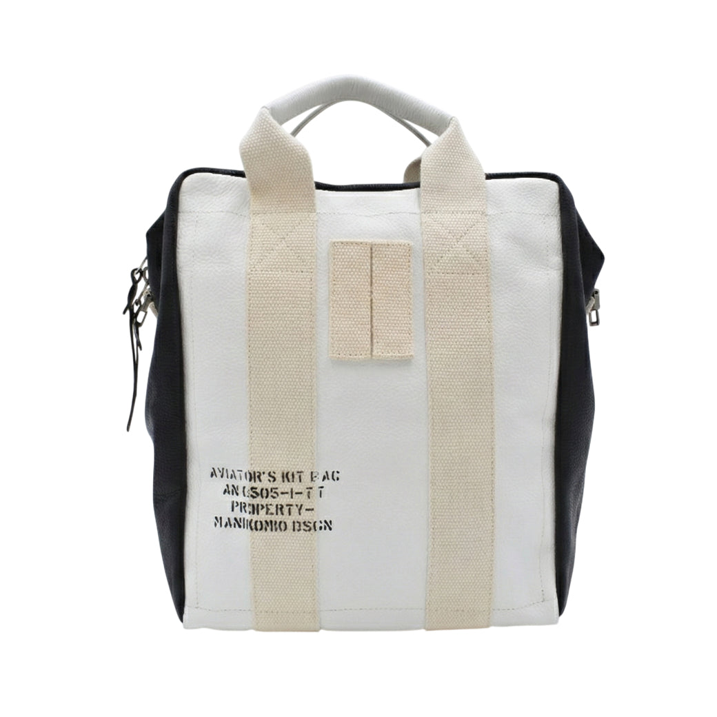 【MANIKOMIO DSGN】  TT/ GENUINE LEATHER WHITE/BLACK
