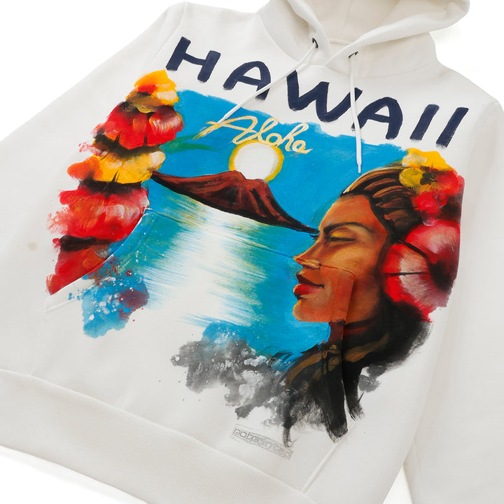 【NOT PRINTED】 Hoodie HAWAII WHITE (M)
