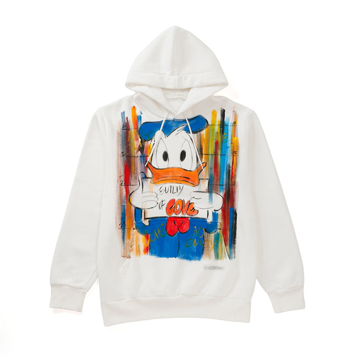 【NOT PRINTED】 Hoodie  DONALD WHITE (XL)