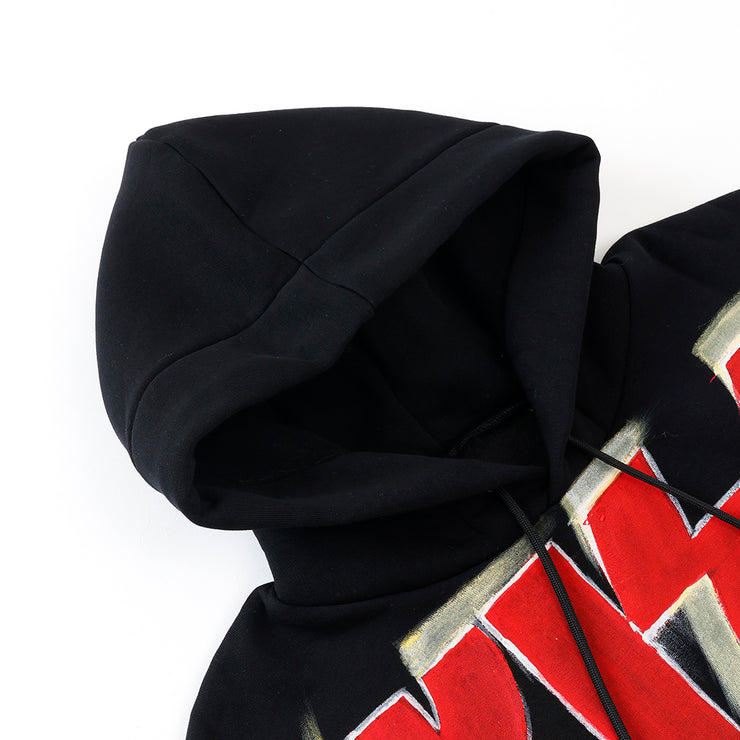 【NOT PRINTED】 Hoodie KISS BLACK (XL)