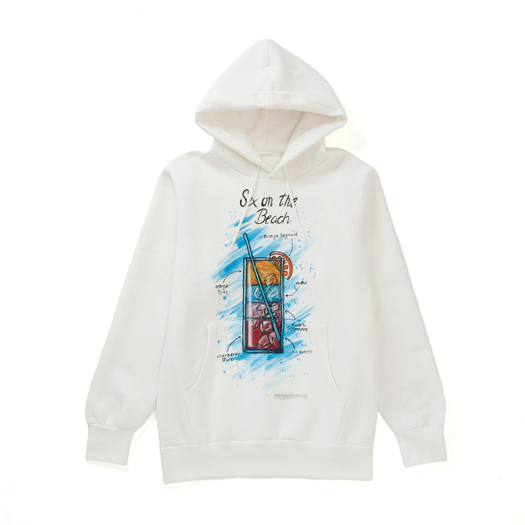 【NOT PRINTED】 Hoodie  SEX ON THE BEACH WHITE (M)