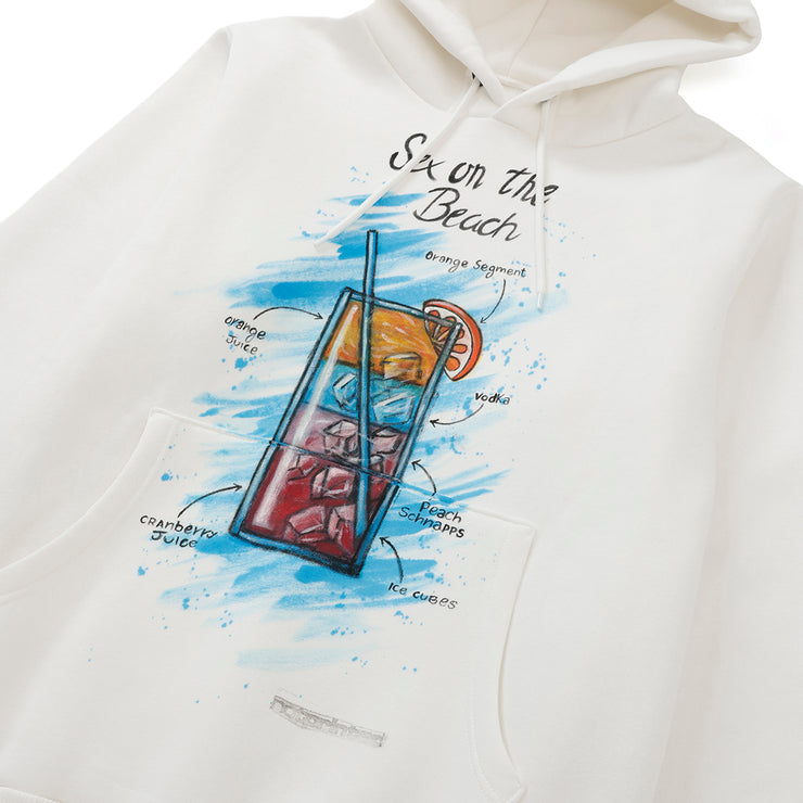 【NOT PRINTED】 Hoodie  SEX ON THE BEACH WHITE (M)