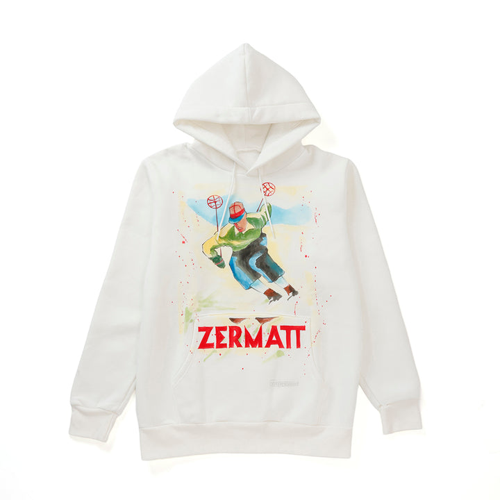 【NOT PRINTED】 Hoodie ZERMATT  WHITE (XL)