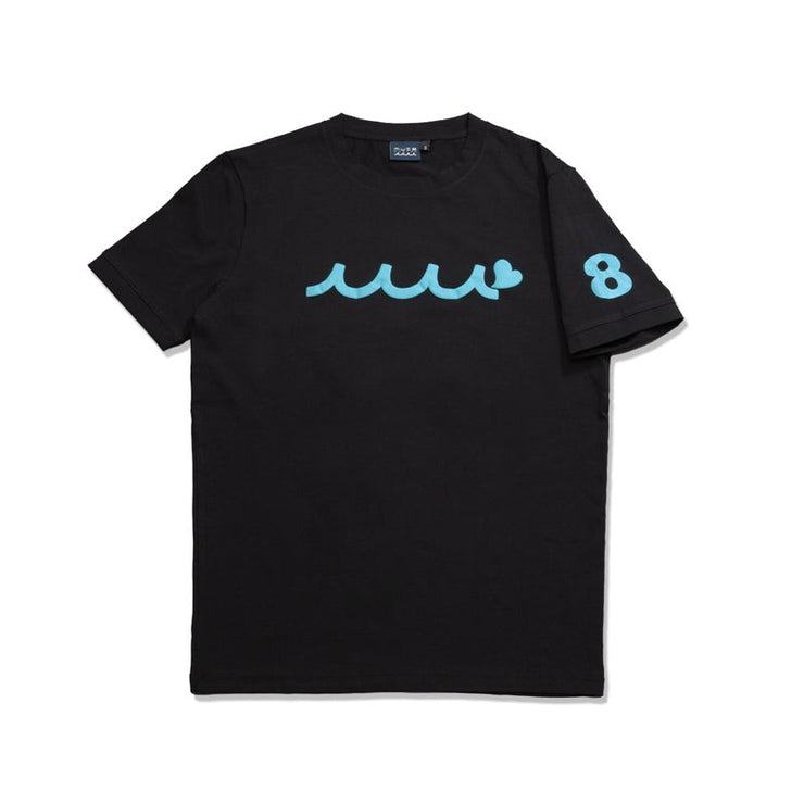 【MMAX-434463】EARLY WAVE NEON Tシャツ / BLACK BLUE