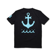 【MMAX-434463】EARLY WAVE NEON Tシャツ / BLACK BLUE