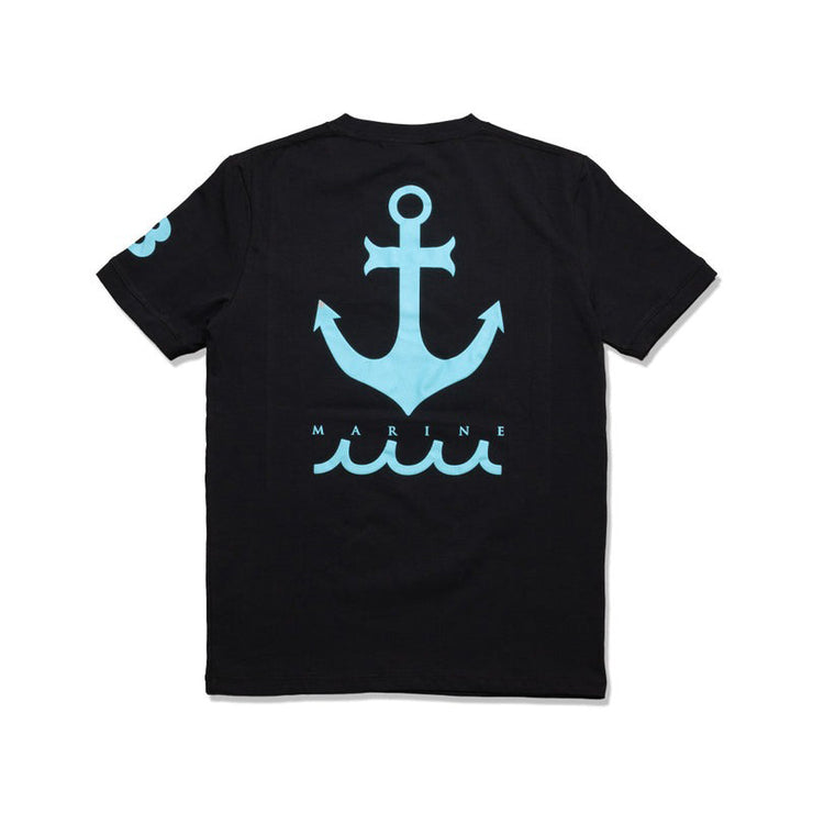 【MMAX-434463】EARLY WAVE NEON Tシャツ / BLACK BLUE