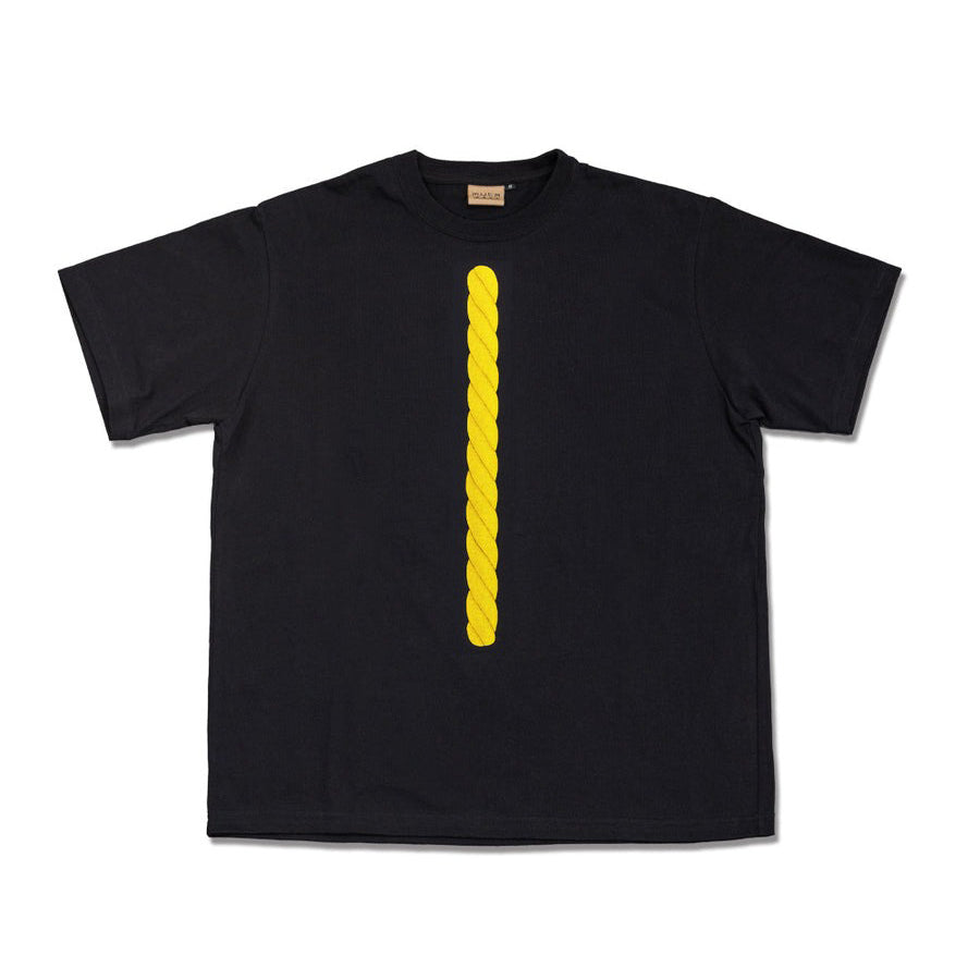 [MMMP-434532] ROPE TIE T-shirt / BLACK YELLOW