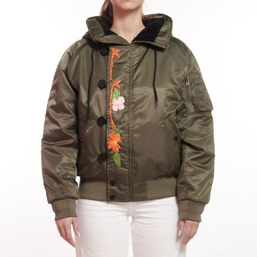 [FRONT STREET 8] Embroidered Aviator Bomber Jacket 30281R/WS (TOPS) 