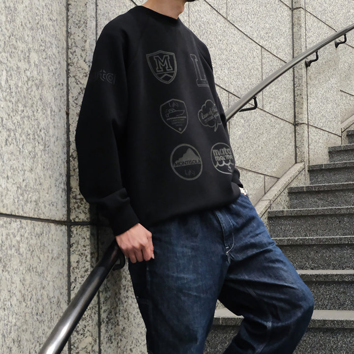 [L4K3][L4K-SPJC443422LK] L4K3×MUTA Drawstring Sweatshirt / BLACK 
