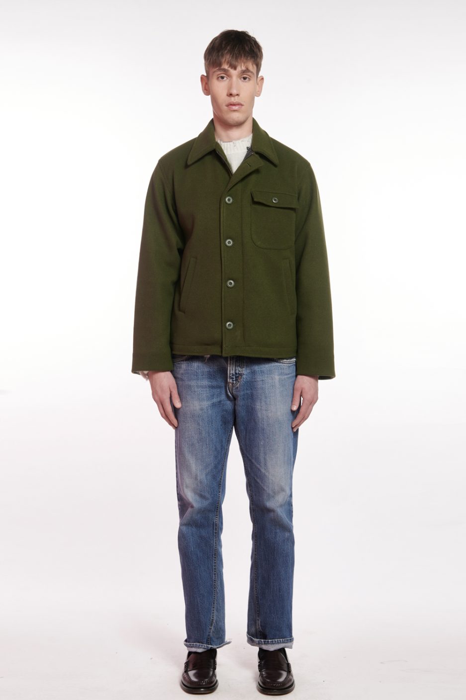 [FRONT STREET 8] Basic Workwear Jacket with Pockets 30211/L (TOPS) 