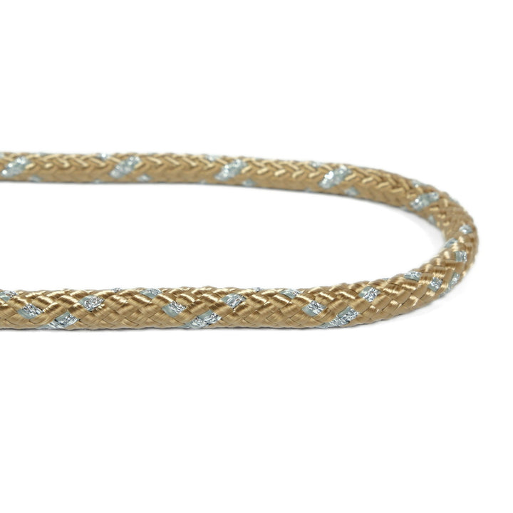 【L4K3】MACARON ROPE 【GOLD GLITTER】