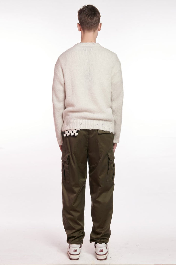 [FRONT STREET 8] Embroidered and Patched Cargo Pants 30280/L (PANTS) 