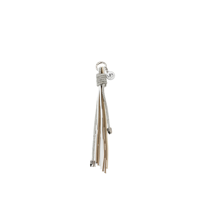 [L4K3]GLITTER SILVER CHARM BEIGE 