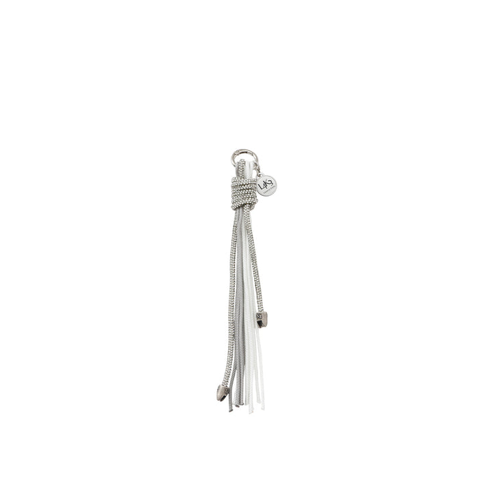 【L4K3】GLITTER SILVER CHARM   WHITE
