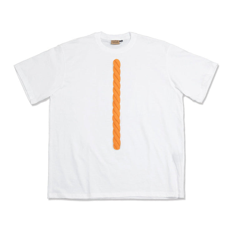 【MMMP-434532】ROPE TIE Tシャツ / WHITE ORANGE