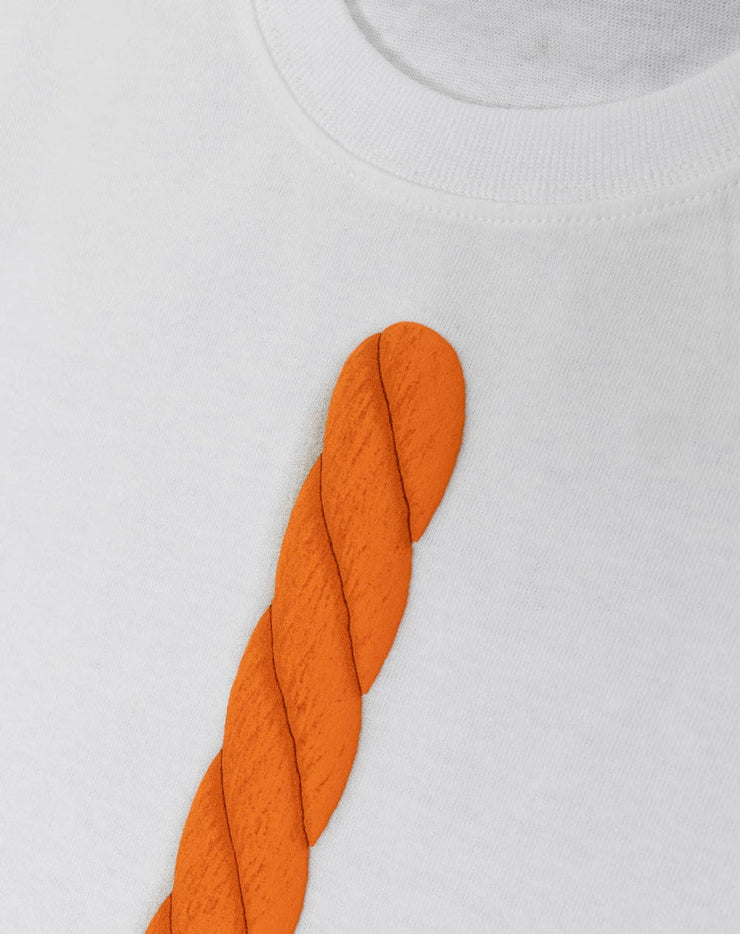 【MMMP-434532】ROPE TIE Tシャツ / WHITE ORANGE