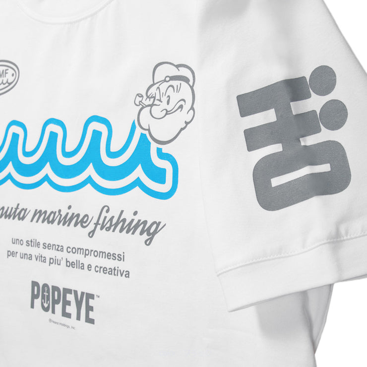 【MMMP434201WH】POPEYE meets mutaMARINE Fishing Tシャツ (WHITE)