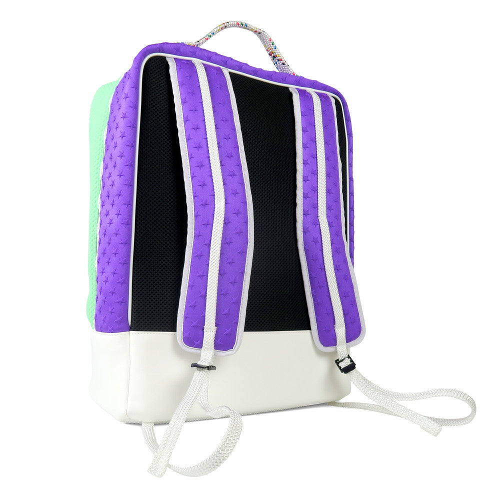 [L4K3] BACKPACK BP-08JP [Star Violet / Hexagon Green]
