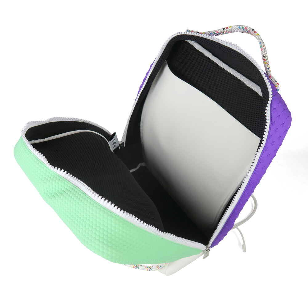 [L4K3] BACKPACK BP-08JP [Star Violet / Hexagon Green]