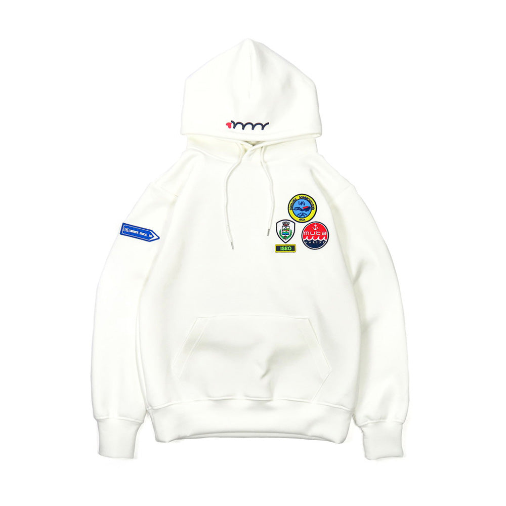 [L4K3 x muta] Light Bonded Hoodie [Heart/White] MMJC-443166LK-WH 