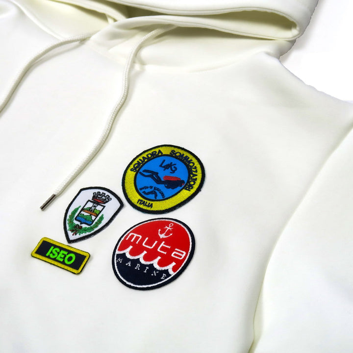 [L4K3 x muta] Light Bonded Hoodie [Heart/White] MMJC-443166LK-WH 