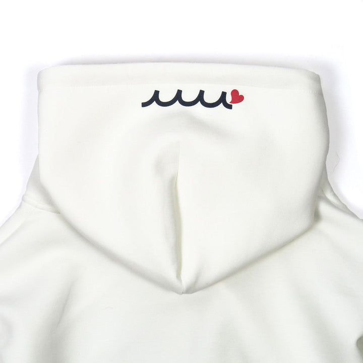 [L4K3 x muta] Light Bonded Hoodie [Heart/White] MMJC-443166LK-WH 