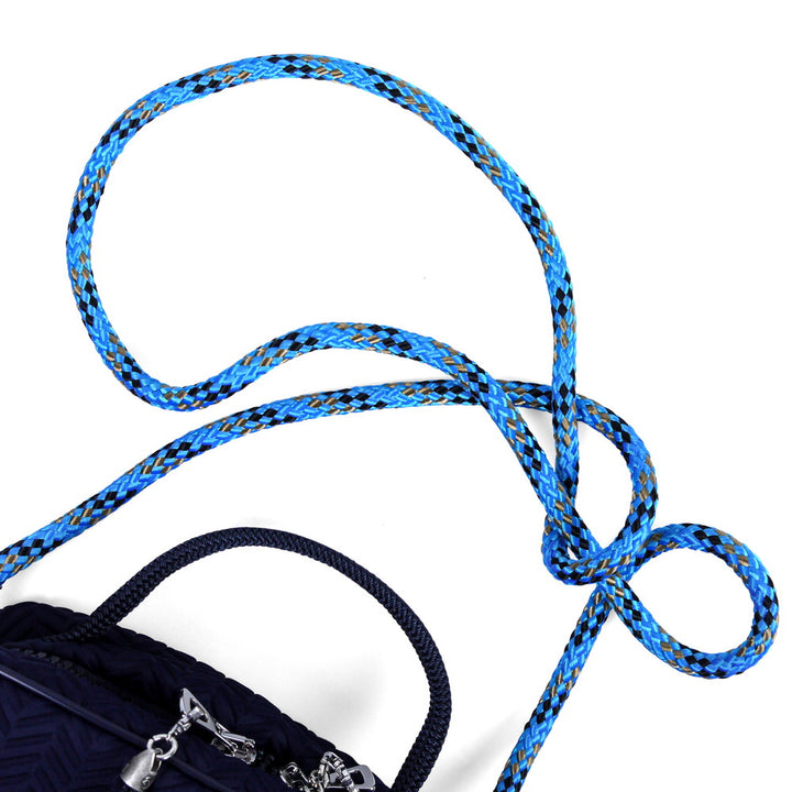 【L4K3】MACARON ROPE 【BLUE/BLACK】