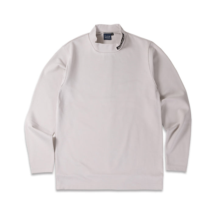 [MMJC-443161] Warm Ponte Mock Neck Shirt BEIGE