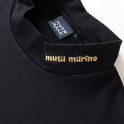 【MMJC-443161】ウォームポンチ モックネックシャツ　NAVY