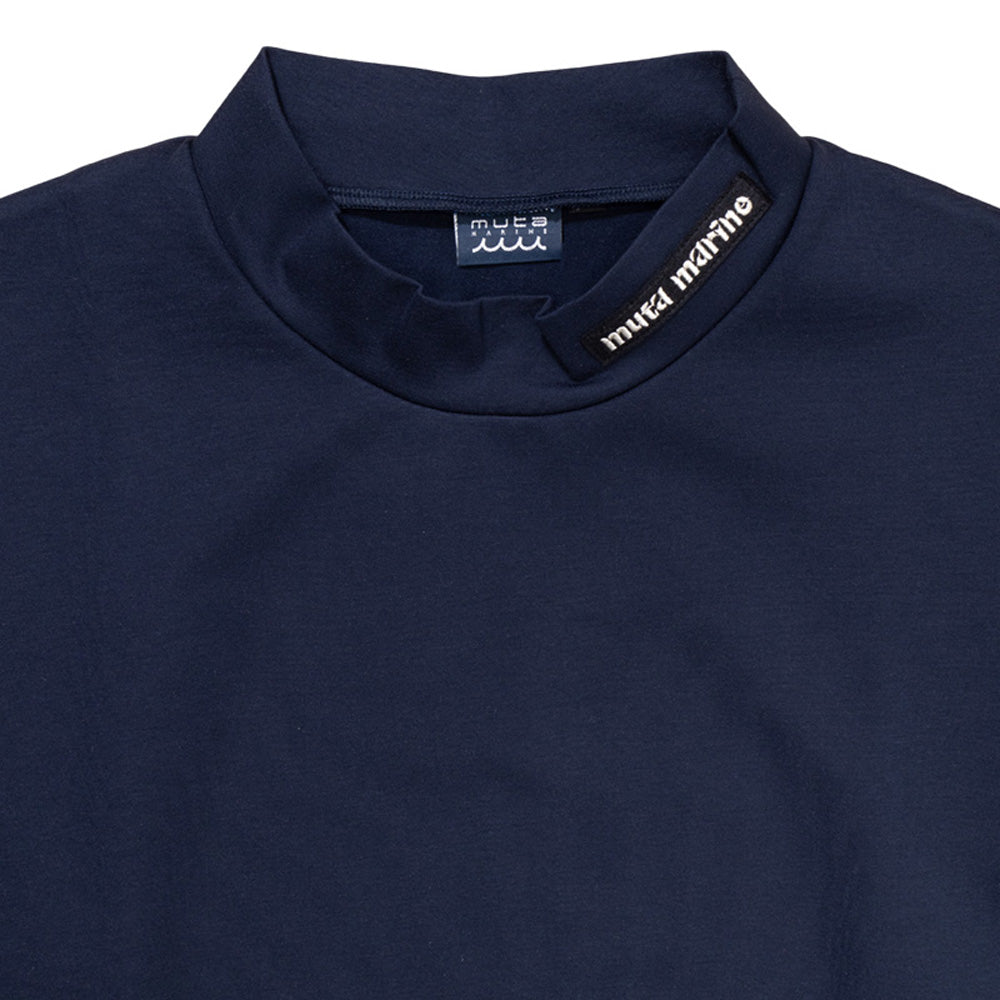 [MMJC-443161] Warm Ponte Mock Neck Shirt KHAKI